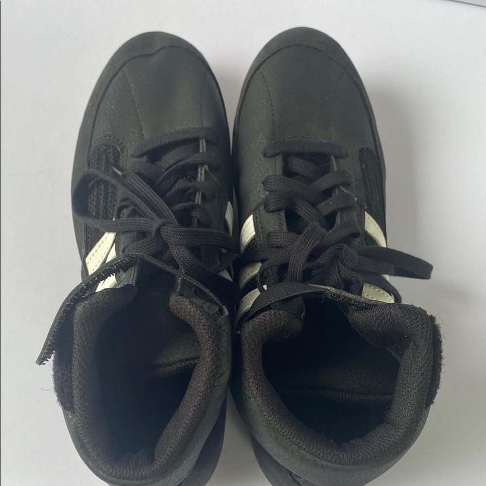 Black and White High-Top Sneakers - Picture 9 of 10